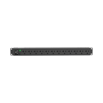 PDU Básico para Distribución de Energía, Enchufe de Entrada NEMA L5-20P, Con 12 Contactos NEMA 5-20R, Instalación Horizontal de 19in, 1UR, 20 Amp, 120 Vca