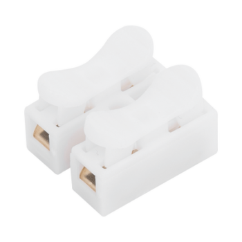 Conector tipo PUSH de 2 Contactos / Para una Conexión Rápida / Puentes de Cables