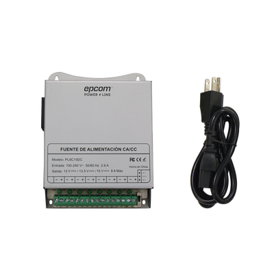Fuentes de Alimentación EPCOM POWERLINE PL-8C-15DC