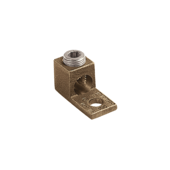 Terminal Tipo Lengüeta Recta de Cobre, Cal. 8 a 1/0 AWG,  Orificio para perno de 5/16" (7.9mm)