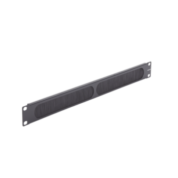 Tapa Ciega para Rack de 19in, Tipo Cepillo de Nylon, para Paso de Cables y Mejor Manejo Térmico, Color Negro, 1UR