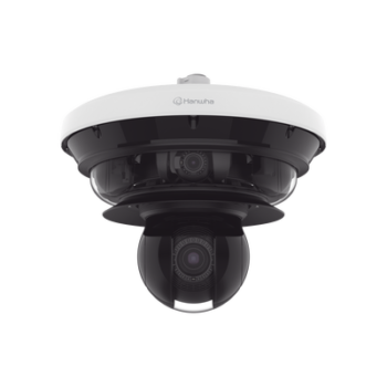 Cámara IP Multisensor 34MP (4 sensores 4K) con lentes motorizados / PTZ 2 MP 40X / Hasta 2 tarjetas MicroSD de 512GB / WDR de hasta 150dB / IP66 / IK10 / autoseguimiento / Inteligencia artificial para eventos