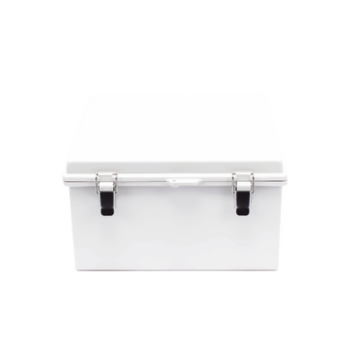 Gabinete de Plástico ABS, Uso en Intemperie ip66 (300 x 300 x 180 mm) Cierre por Broche Inoxidable y Permite Cerrado con Candado y Llave (Perno 5mm) No Incluido