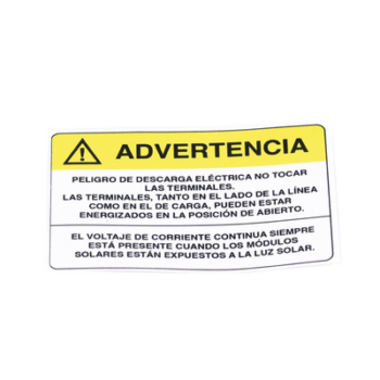 Etiqueta de Videovigilancia en Vinil Adhesivo Mate / Paquete con 10