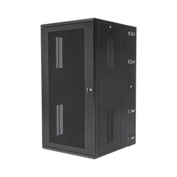 Gabinete PanZone de Montaje en Pared, de 19in, Puerta Ventilada, 26 UR, 762mm de Profundidad, Color Negro