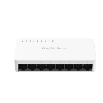 Switch no administrable, Visible en la Topología de la Nube, con 8 puertos Gigabit 1G