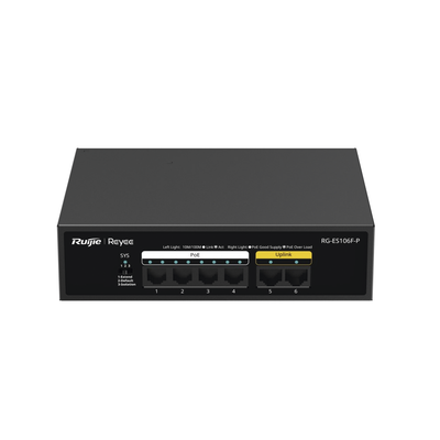 Switches PoE  RUIJIE RG-ES106F-P