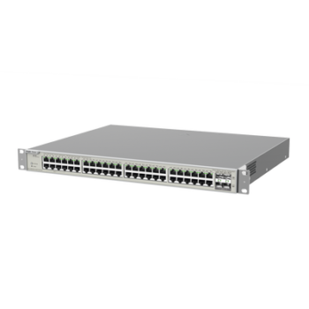 Switch Administrable Capa 3 con 48 puertos Gigabit PoE 802.3af/at + 4 SFP+ para fibra 10Gb, gestión gratuita desde la nube, 740W