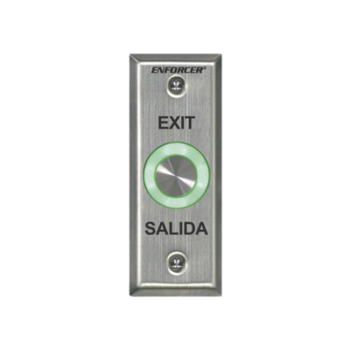 Botón de Salida con Aro Iluminado Color Verde y Rojo / IP65 / Buzzer / Función Toggle (Enclavado) / Temporizador  / Relevador NC/NO/ Uso Exterior e Interior.