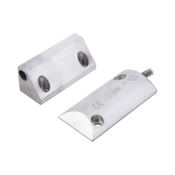 Contacto Magnético para Piso Uso Rudo / Salida Dual NC/NA / GAP 65 mm (2.5 in) / Aluminio / Cable Blindado 55 cm / UL & CE