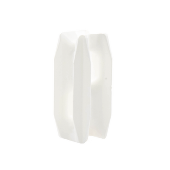 Aislador Blanco de Esquina para Cercos Eléctricos / 18 kV / Resinas Vírgenes / Resistencia 7.5-10.2 kg / Anti UV / 66 mm x 31.6 mm