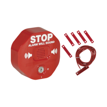 Alarma Multifunción Exit Stopper® para proteger puertas dobles (incluye contactos magnéticos)