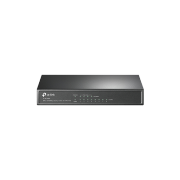 Switch PoE+ No Administrable / De Escritorio 8 puertos 10/100 Mbps / 4 puertos PoE af/at Inteligente / Presupuesto 66 W / Hasta 250 metros