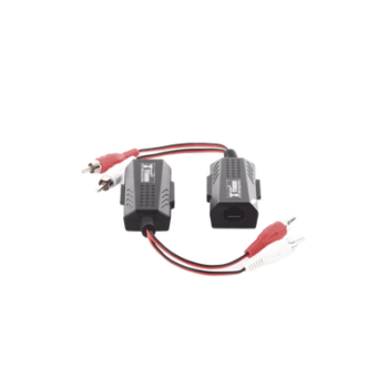 Balun Extensor de Audio Analogo Estereo RCA a RJ45 / Distancia 800 Metros (2625 Pies) / Cable CAT5-6 / Conector 100% Cobre / Protección TVS, Calidad Premium