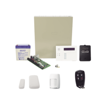 Kit inalámbrico de panel VISTA48 con teclado 6160RF receptor inalámbrico, 2 contactos magneticos, 1 PIR 5800PIR, 1 Control Remoto 58344, Batería y Transformador