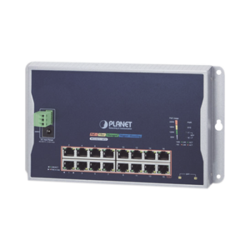 Switch Industrial Administrable Capa 2 de Pared,16 Puertos PoE 802.3at Gigabit y 2 Puertos SFP