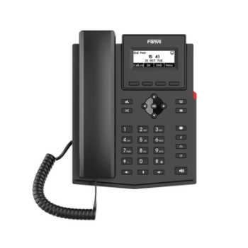 Teléfono IP / 2 Líneas SIP / Pantalla LCD 2.3" 132x64 / Audio HD G.722 y Opus / Conferencia 6 Vías / PoE 802.3af / Puertos Ethernet Duales 10/100 / Soporte EHS