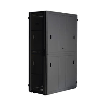 Gabinete FlexFusion™ XGL (Light) para Centros de Datos, 42 UR, 800 mm de Ancho, 1070 mm de Profundidad, Fabricado en Acero, Color Negro