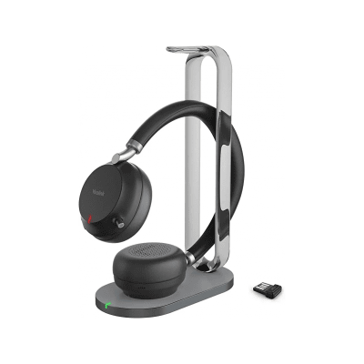 Redes e IT  YEALINK BH76-PLUS-WITH-CHARGING-STAND-UC-BLACK-USB-C/A