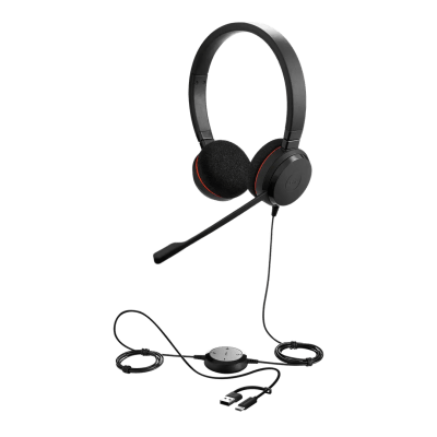 Auriculares JABRA EVOLVE20-DUO-MS-USB-C/A