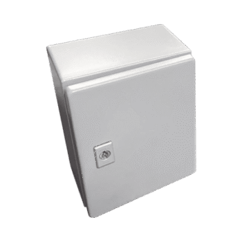 Gabinete de Acero, Nema 4 -IP 66 de 50 x 50 x 30 cm con Platina y certificado UL.