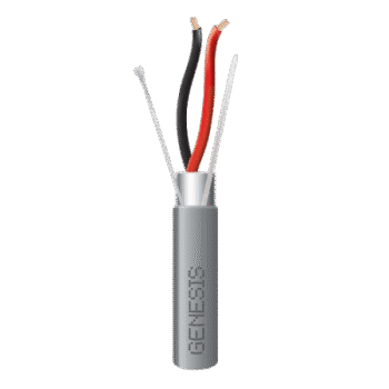 Carrete de 152 Metros (500 Pies) / Cable 2 x 18 AWG / Color Gris / Blindado / Riser / Aplicaciones de Audio Control de Acceso y Automatización