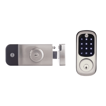 Cerradura Digital para Exteriores / Teclado Digital Táctil / Control Remoto App Yale / Compatible Zigbee-Z Wave Plus / Resistente Intemperie / Hasta 250 Usuarios / Baterías AA