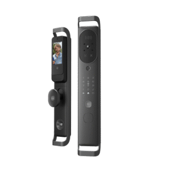 Cerradura Inteligente Multibiométrica / Reconocimiento Facial + Venas Palma + Huella Digital / Teclado Numérico + Tarjetas IC + NFC / Pantalla HD 4.5 Pulgadas / Batería Doble 4000mAh + 2500mAh / Conexión WiFi 2.4GHz / App Smart