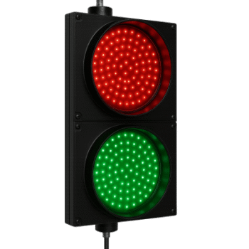 Semáforo / Señalización Rojo y Verde / Diametro 20 cm.