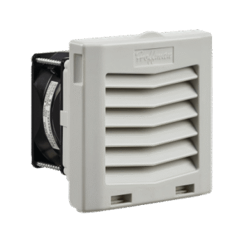 Ventilador Con Filtro de Montaje Lateral HF04, Con Flujo de Aire de 21 CFM, 115 Vca, Color Gris Claro