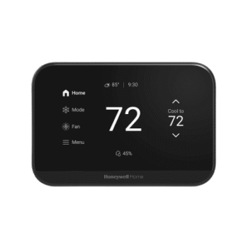 Termostato inteligente con pantalla táctil de 4.3 pulgadas, WiFi, Bluetooth y Matter, para bomba de calor 3H/2C o sistema convencional 2H/2C, color negro