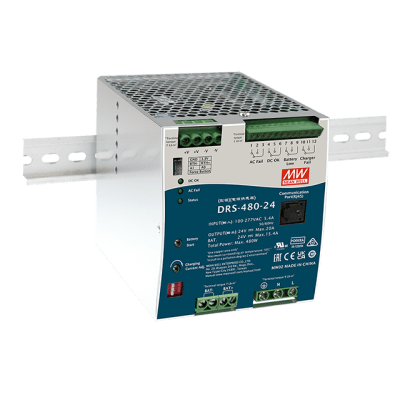 Fuentes de Uso Industrial / Riel DIN MEANWELL DRS48024