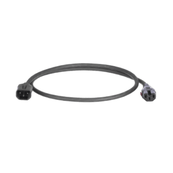 Cable de Alimentación Eléctrica Con Bloqueo Doble de Seguridad, de IEC C14 a IEC C13, 4 ft. de Largo, Color Negro, Paquete de 10 Piezas