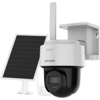 Kit Solar IP All in One / AOV / PT IP 4 Megapixel / Lente 2.8 mm / Panel Solar + Batería de Litio 9000 mAh / 4G LTE / Audio Bidireccional / Dual Light 30 m / IP66 / Micro SD