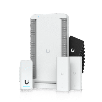 Kit de Inicio para Ascensor UniFi Access / PoE para Selección de Piso / Hasta 18 Pisos / Incluye Elevador Hub / G2 Lector / 2 Extensores PoE / 10 Tarjetas de Acceso / Interior y Exterior / NDAA Cumple