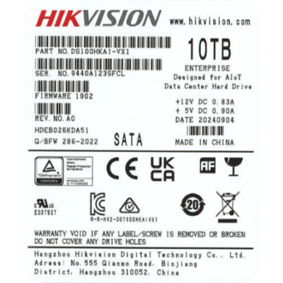 Discos Duros Mecánicos (HDD)  HIKVISION DS100HKVS-VX1