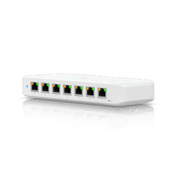 USW Ultra 60W Switch de 8 Puertos GbE (7 Puertos PoE+ y 1 Puerto Entrada PoE++) con Opciones de Montaje Versátiles