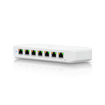 USW Ultra 210W Switch de 8 Puertos GbE (7 Puertos PoE+ y 1 Puerto Entrada PoE++) con Opciones de Montaje Versátiles