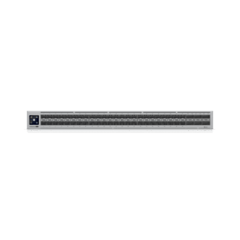 UniFi Switch Enterprise Campus Aggregation, Capa 3, 48 puertos Etherlighting SFP28 de 25G, 6 puertos QSFP28 de 100G, 5 abanicos, ruteo dinámico BGP, doble fuente redundante, alta disponibilidad, enlace multichasis (MC-LAG)