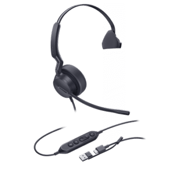 Diadema Alámbrica Yealink UH42 Mono con Audio HD y Conectividad USB-C/A Certificada con Microsoft Teams