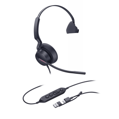 Auriculares  YEALINK UH46-MONO-TEAMS-USB-C/A