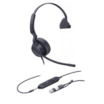 Diadema Alámbrica UH42 SE Mono de Yealink Certificada para Microsoft Teams con USB-C/A