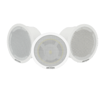 Kit Altavoz principal y 2 bocinas secundarias, solo alimenta la principal / No requiere amplificador | Bluetooth | Hik-Connect | Musical Ambiental | Voceo | Calendarización de audios