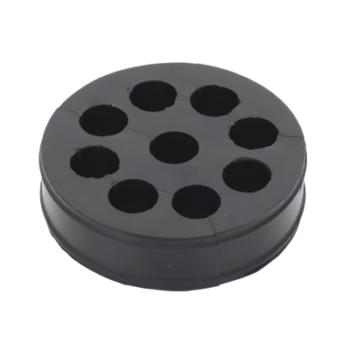 Inserto de Caucho de 4" Con Nueve Orificios para Cable de 1/2 in
