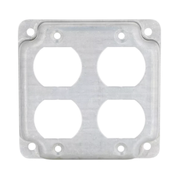 Cubierta de 4" para 2 Contactos Dúplex.