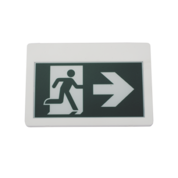 Letrero LED de Señalización de salida "Hombre Corriendo"/ Alto brillo / Uso en pared, lateral o techo / Batería de Respaldo Incluida con hasta 120 minutos de duracion