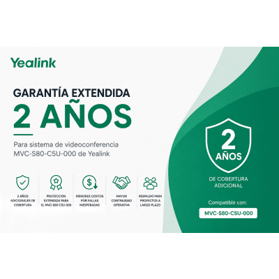 Redes e IT YEALINK MVCS80-C5U-000-AMS-2YEAR
