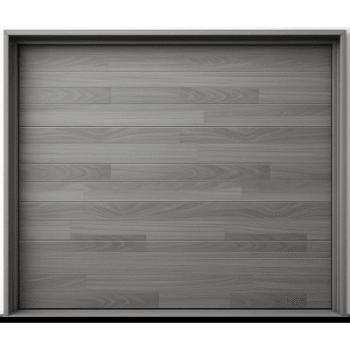 Puerta de Garage de Alta Calidad / Estilo Americano / Acabado Laminado PREMIUM / Color Gris / 18x9 Pies.