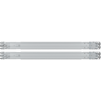 Kit de Rieles para Rack Synology RKS-01 | Compatible con Servidores de Montaje en Rack | Ancho de Pilar ≥450 mm | Ancho de Panel ≥480 mm | Profundidad de Montaje 553-834 mm | Orificios Cuadrados ≥9.5 mm | Orificios Redondos ≥7.1 mm.
