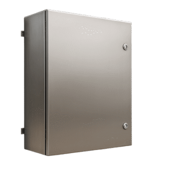 Gabinete IP66 / Acero Inoxidable / 600x600x250 mm (23.6x23.6x9.8 in) / Placa Galvanizada / 50 kg Carga